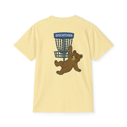 Pocket T-Shirt Playful Bear Hanging Basket Design