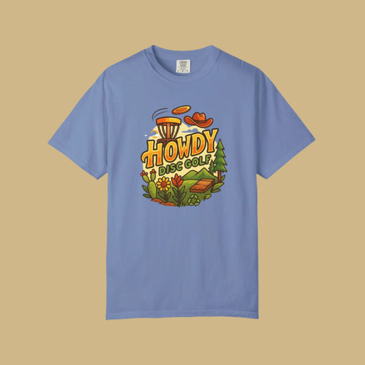 Howdy Disc Golf T-Shirt, Unisex Short Sleeve Tee, Casual Wear, Outdoor Sports Apparel, Summer Gift Idea