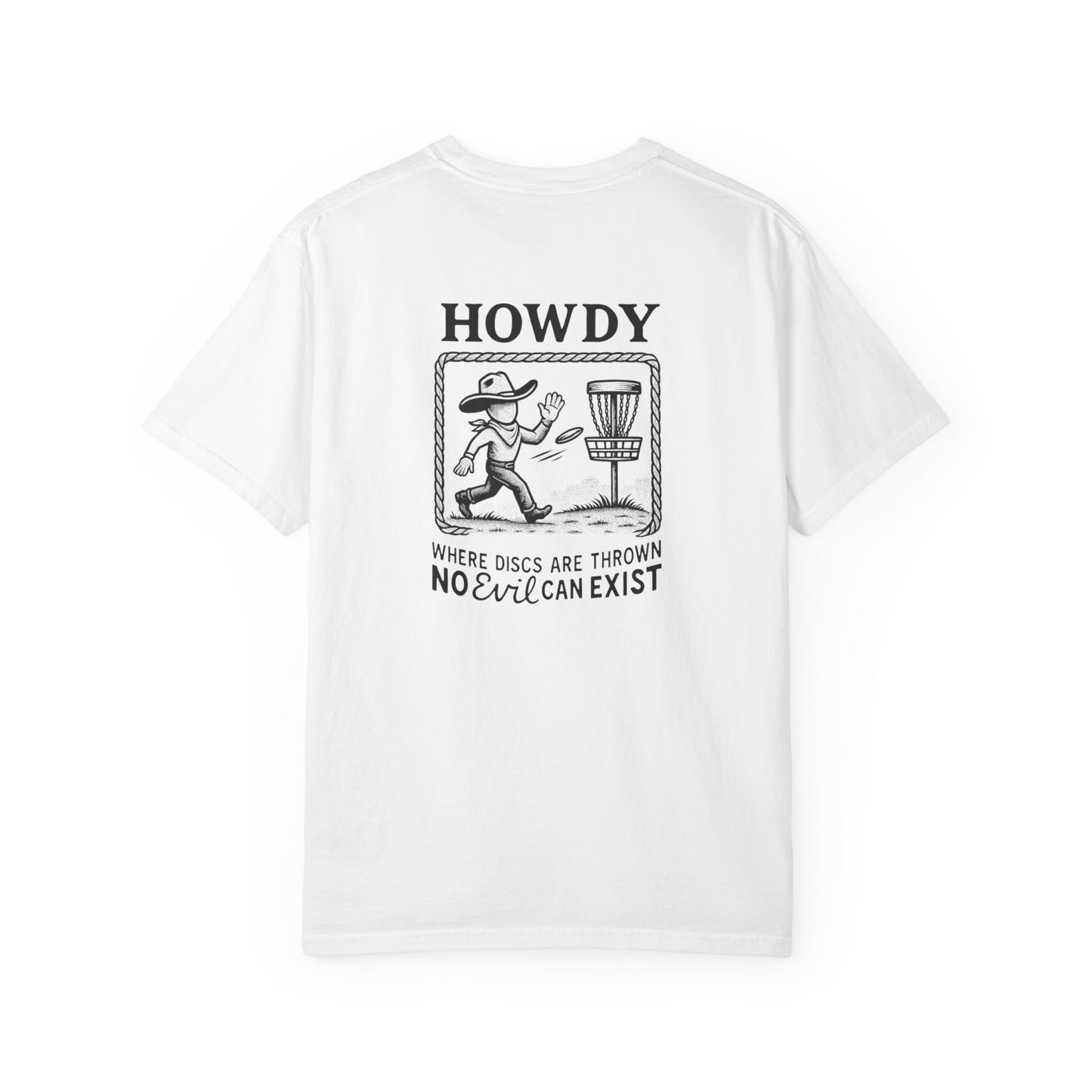 “No Evil Can Exist” – Vintage Western Disc Golf Tee