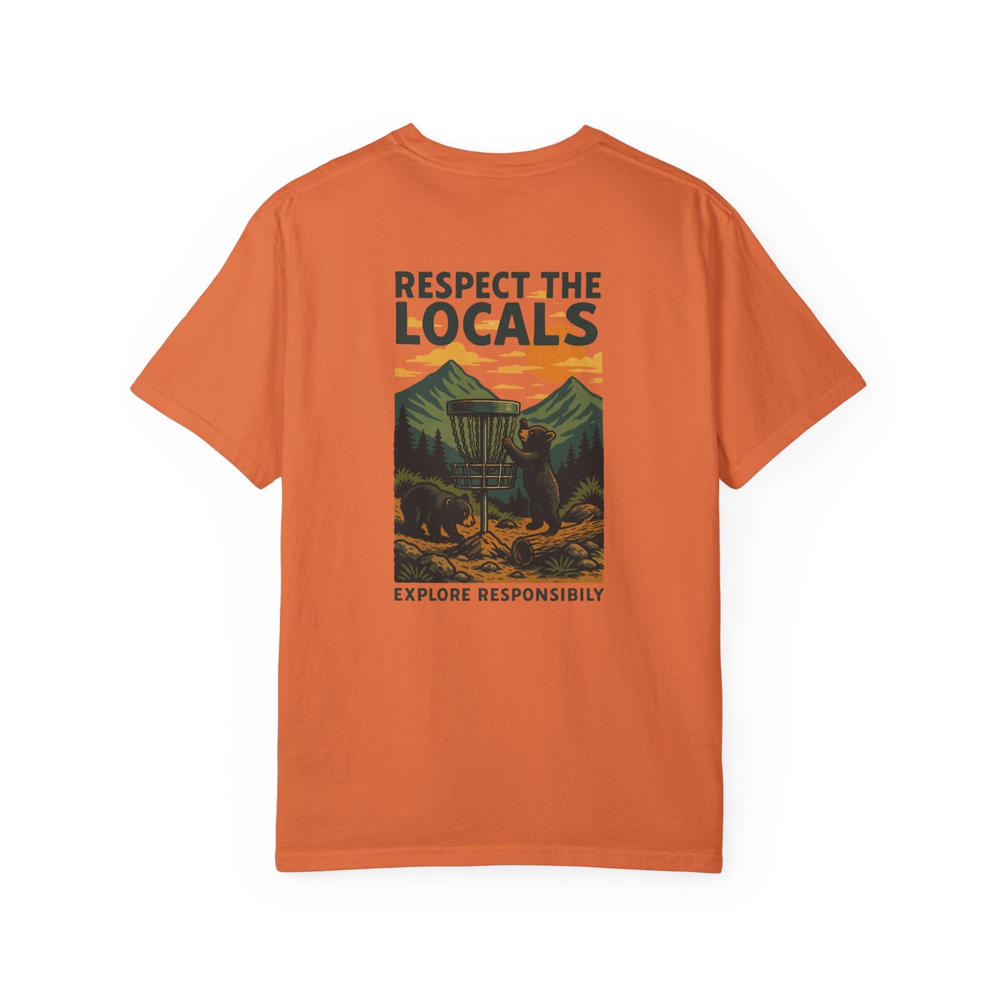 Bear Disc Golf T-shirt- "Respect The Locals"