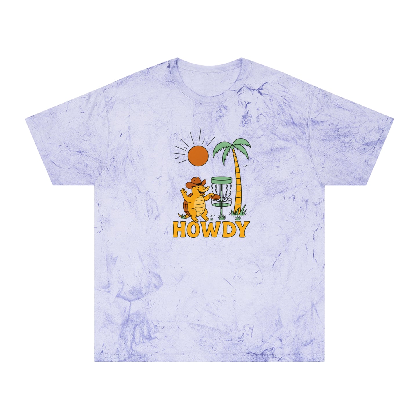 Disc Golf Armadillo Color Blast T-Shirt
