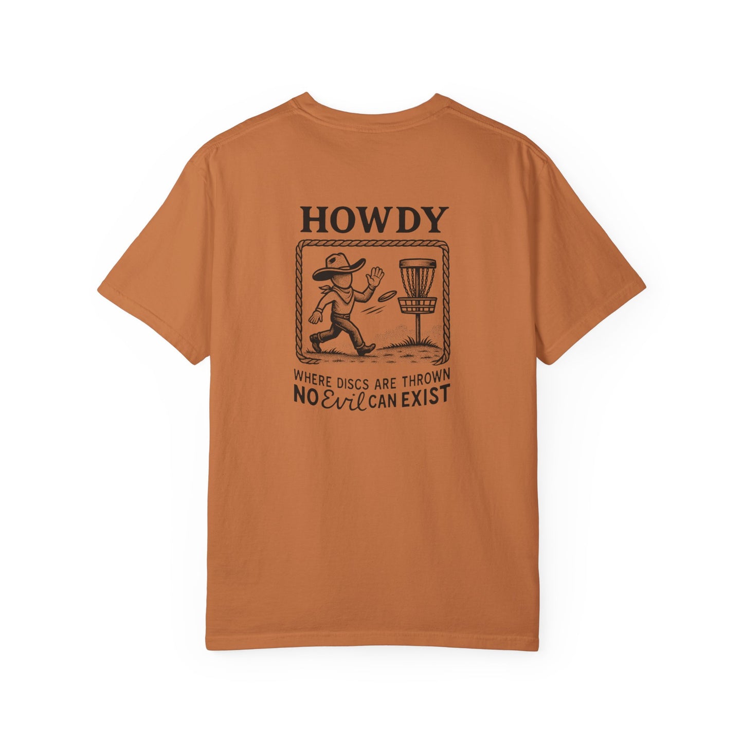 “No Evil Can Exist” – Vintage Western Disc Golf Tee