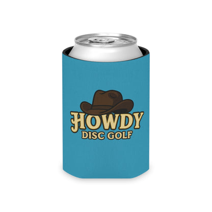 Can Cooler — "Howdy Disc Golf" Cowboy Hat Drink Koozie
