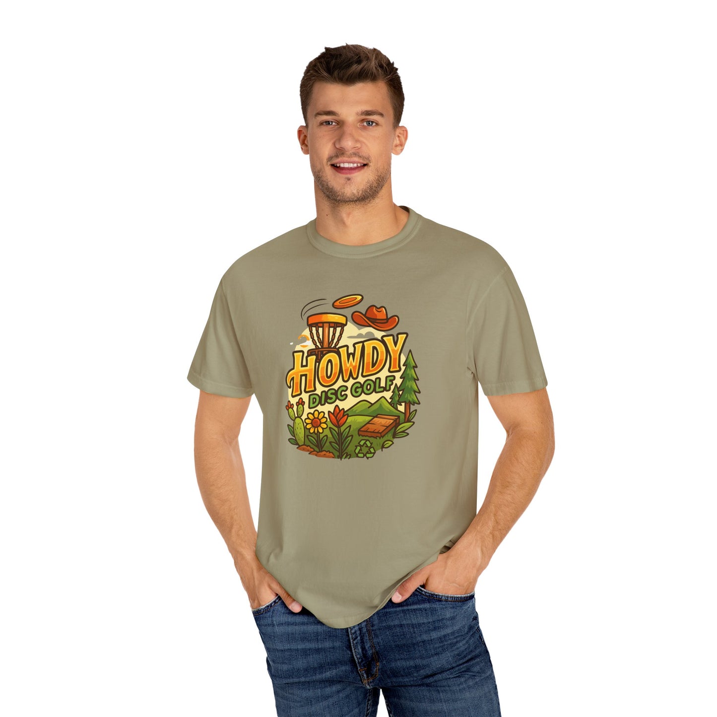 Howdy Disc Golf T-Shirt, Unisex Short Sleeve Tee, Casual Wear, Outdoor Sports Apparel, Summer Gift Idea