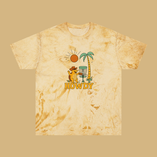 Disc Golf Armadillo Color Blast T-Shirt
