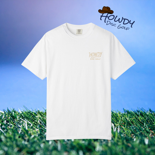 T-Shirt Howdy Disc Golf Logo Rope Letters
