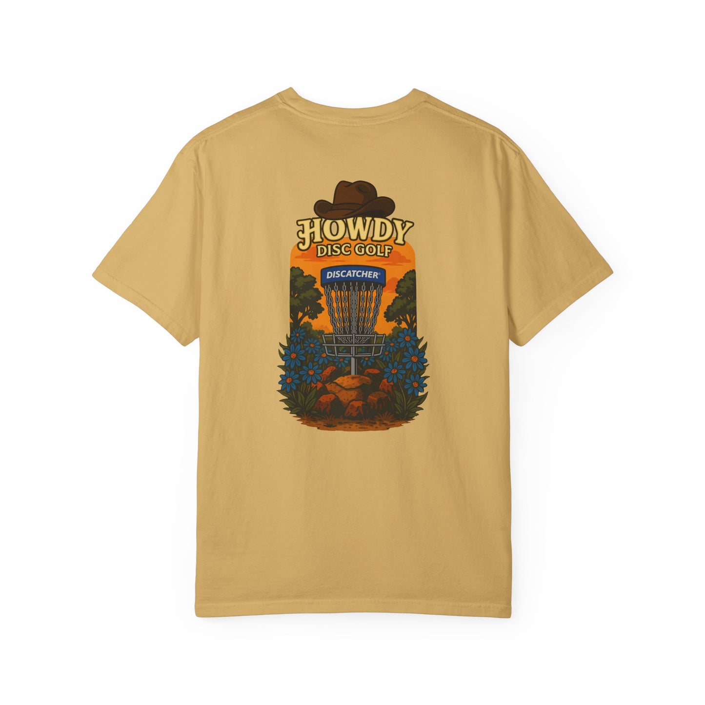 Howdy Disc Golf T-Shirt, Unisex Garment-Dyed Tee for Golf Lovers, Fun Outdoor Tee, Great for Gifts, Summer Sports Fashion