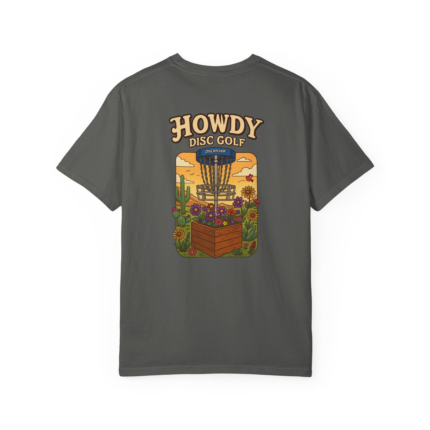 Disc Basket Flowers Howdy Disc Golf Unisex T-shirt