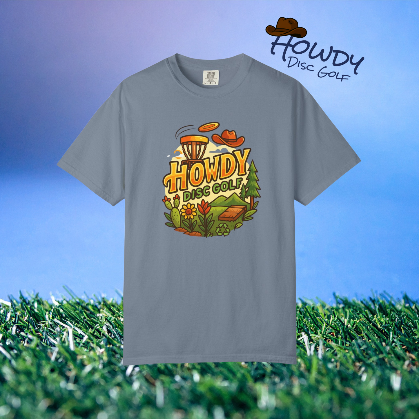 Howdy Disc Golf T-Shirt, Unisex Short Sleeve Tee, Casual Wear, Outdoor Sports Apparel, Summer Gift Idea