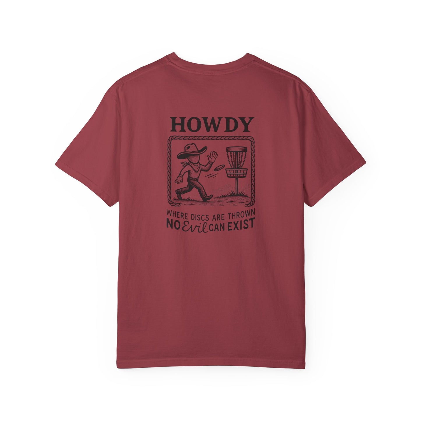 “No Evil Can Exist” – Vintage Western Disc Golf Tee