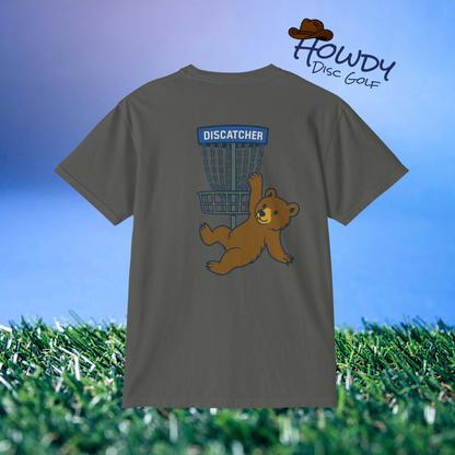 Pocket T-Shirt Playful Bear Hanging Basket Design