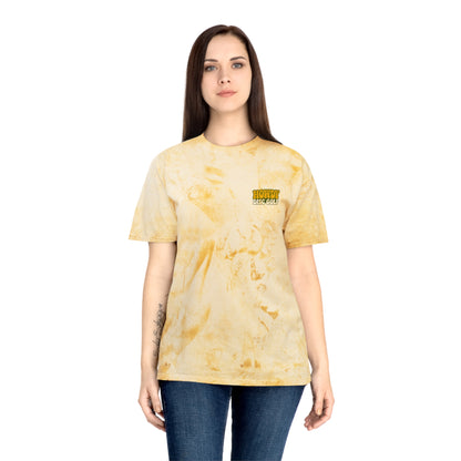 T-Shirt Howdy Disc Golf Tee 'Where Discs Are Thrown, No Evil Can Exist' Tie-Dye Design