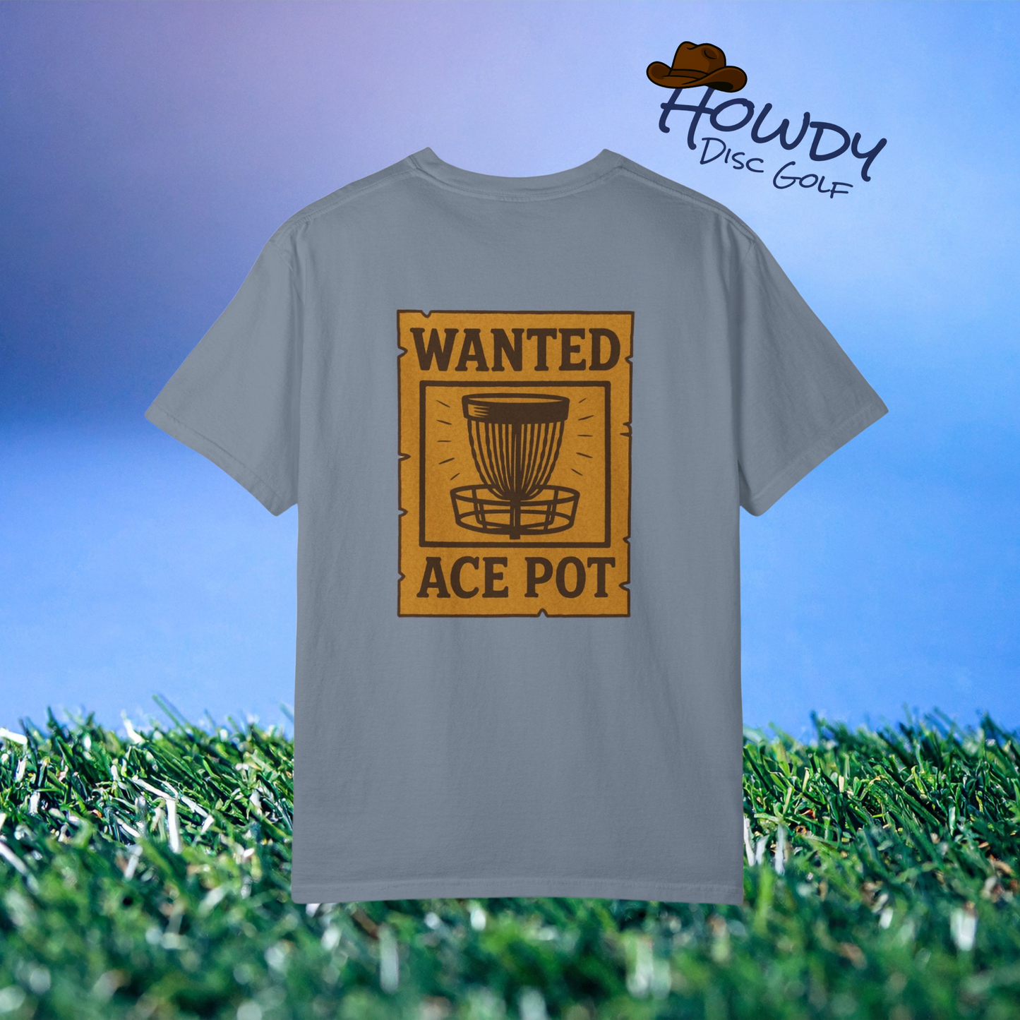 Wanted: Ace Pot Tee – Western Disc Golf Edition