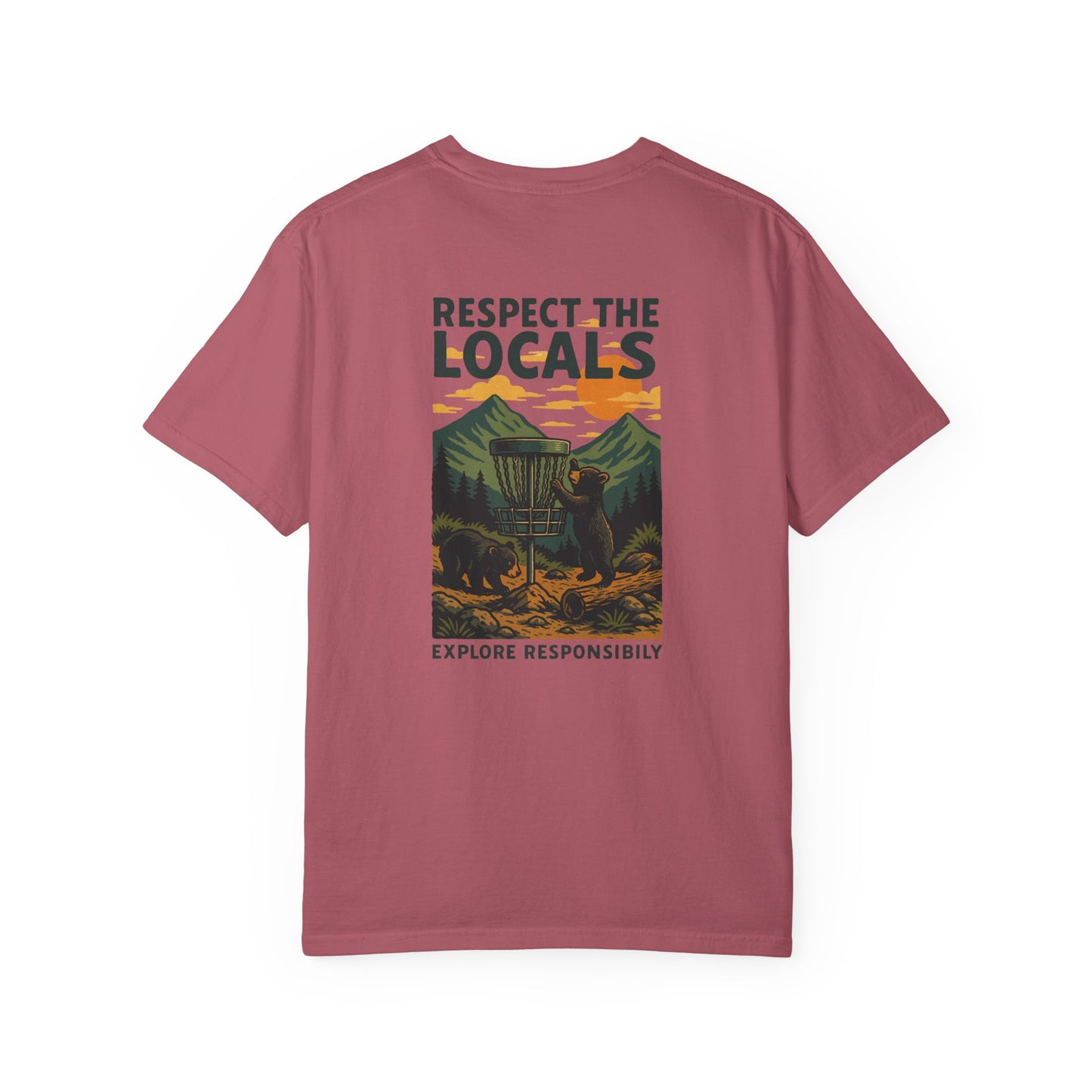 Bear Disc Golf T-shirt- "Respect The Locals"