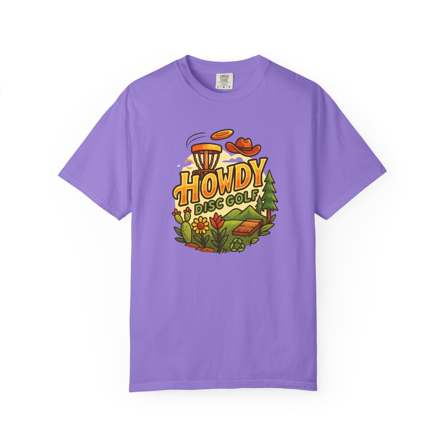 Howdy Disc Golf T-Shirt, Unisex Short Sleeve Tee, Casual Wear, Outdoor Sports Apparel, Summer Gift Idea