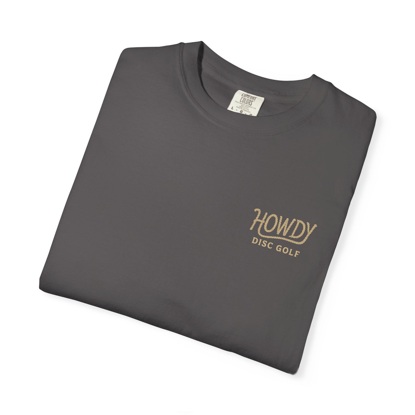 T-Shirt Howdy Disc Golf Logo Rope Letters