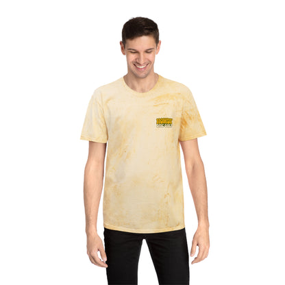 T-Shirt Howdy Disc Golf Tee 'Where Discs Are Thrown, No Evil Can Exist' Tie-Dye Design