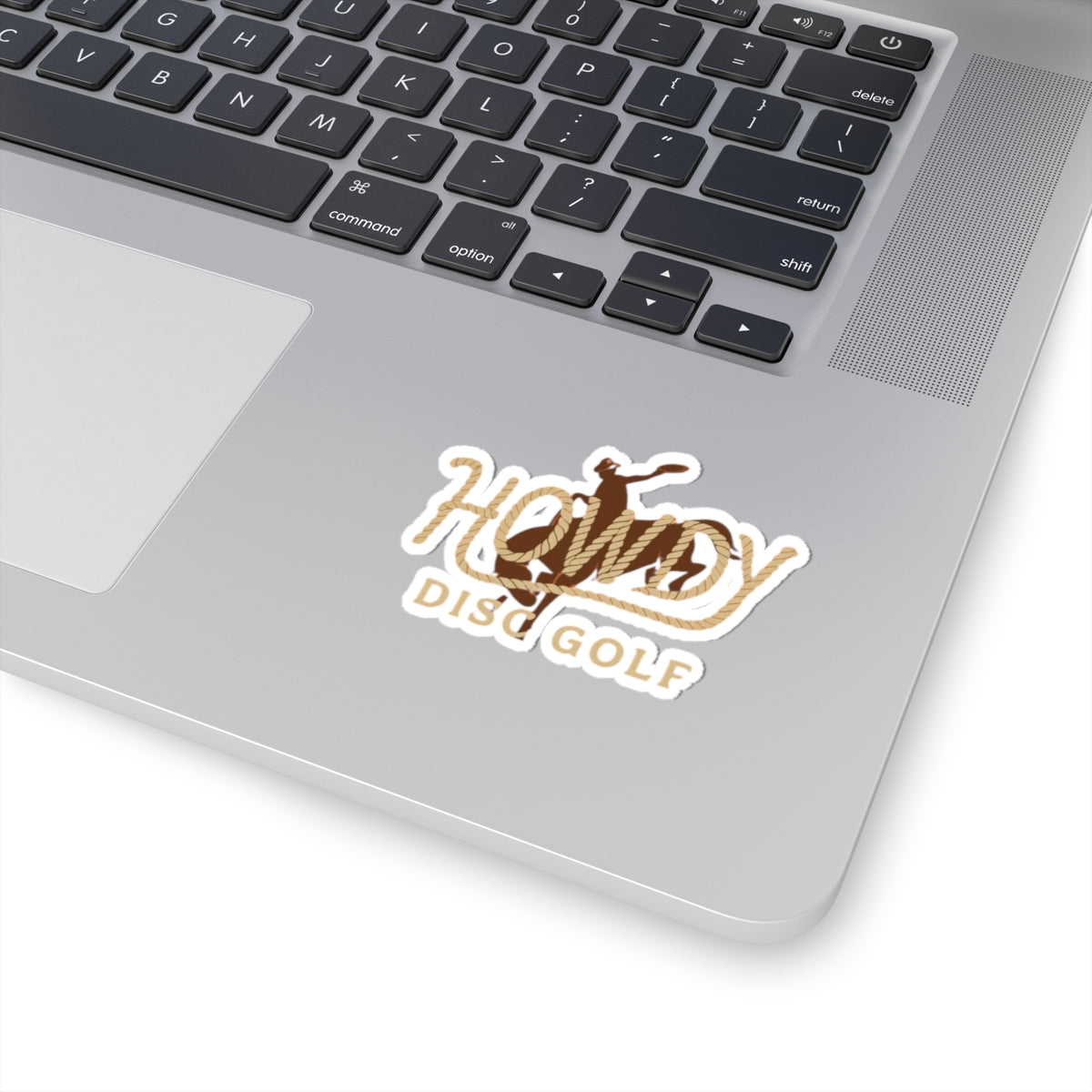 Howdy Disc Golf Logo,Vinyl Decal, Outdoor Sports Decor, Gift for Disc Golf Lovers