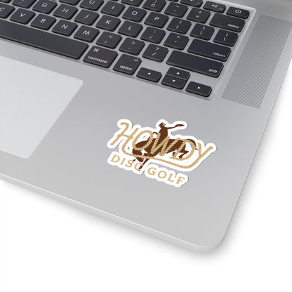 Howdy Disc Golf Logo,Vinyl Decal, Outdoor Sports Decor, Gift for Disc Golf Lovers