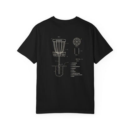 Disc Golf Basket Blueprint : Howdy Unisex T-shirt