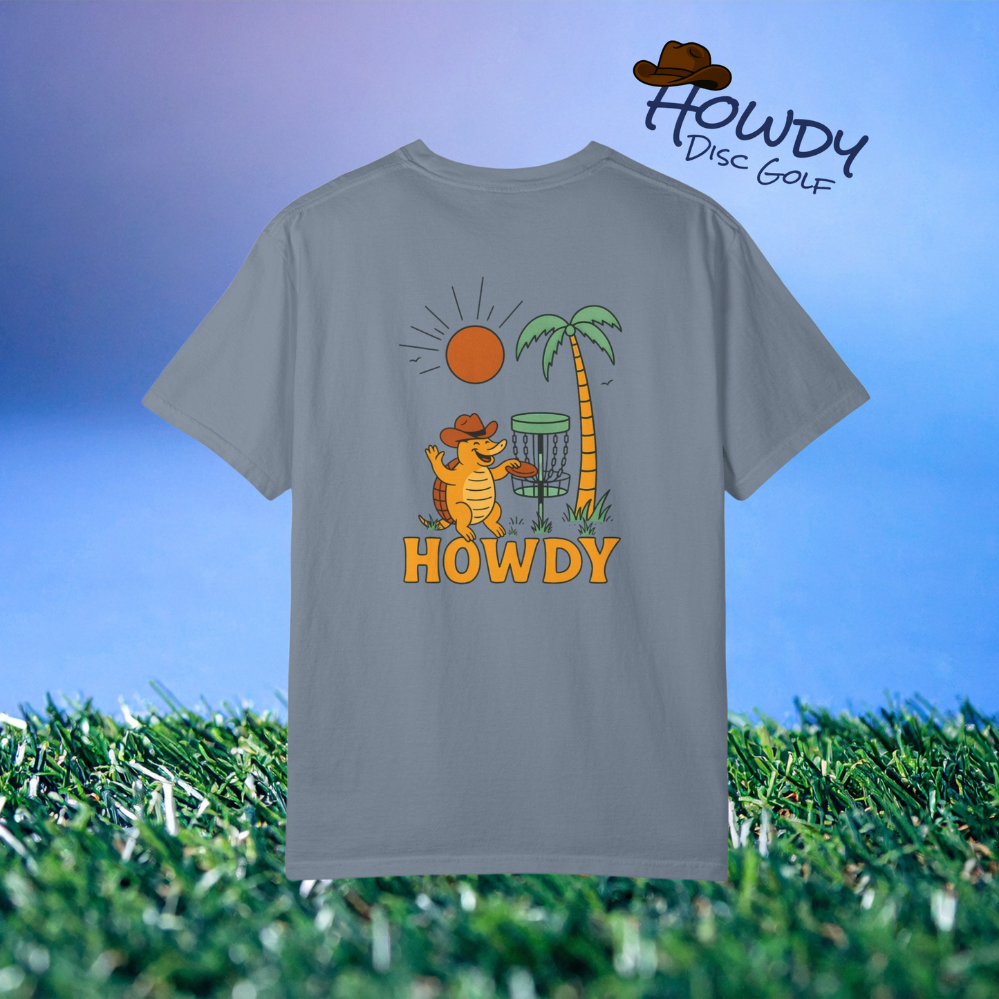 Howdy Golf T-Shirt Armadillo Sun Tee