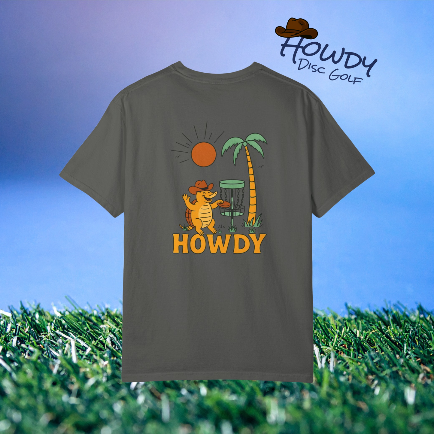 Howdy Golf T-Shirt Armadillo Sun Tee