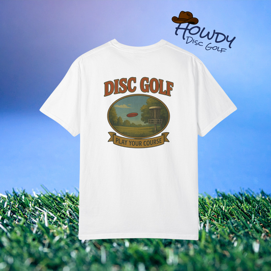 Vintage Disc Golf Tee - Play Your Course Unisex T-shirt
