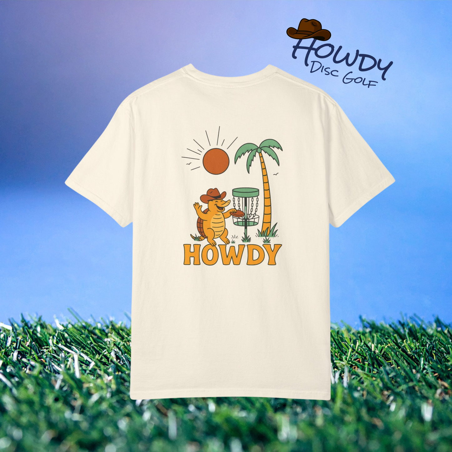 Howdy Golf T-Shirt Armadillo Sun Tee