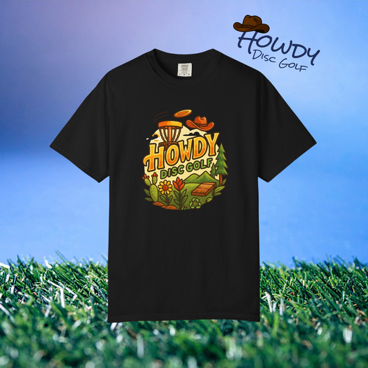 Howdy Disc Golf T-Shirt, Unisex Short Sleeve Tee, Casual Wear, Outdoor Sports Apparel, Summer Gift Idea