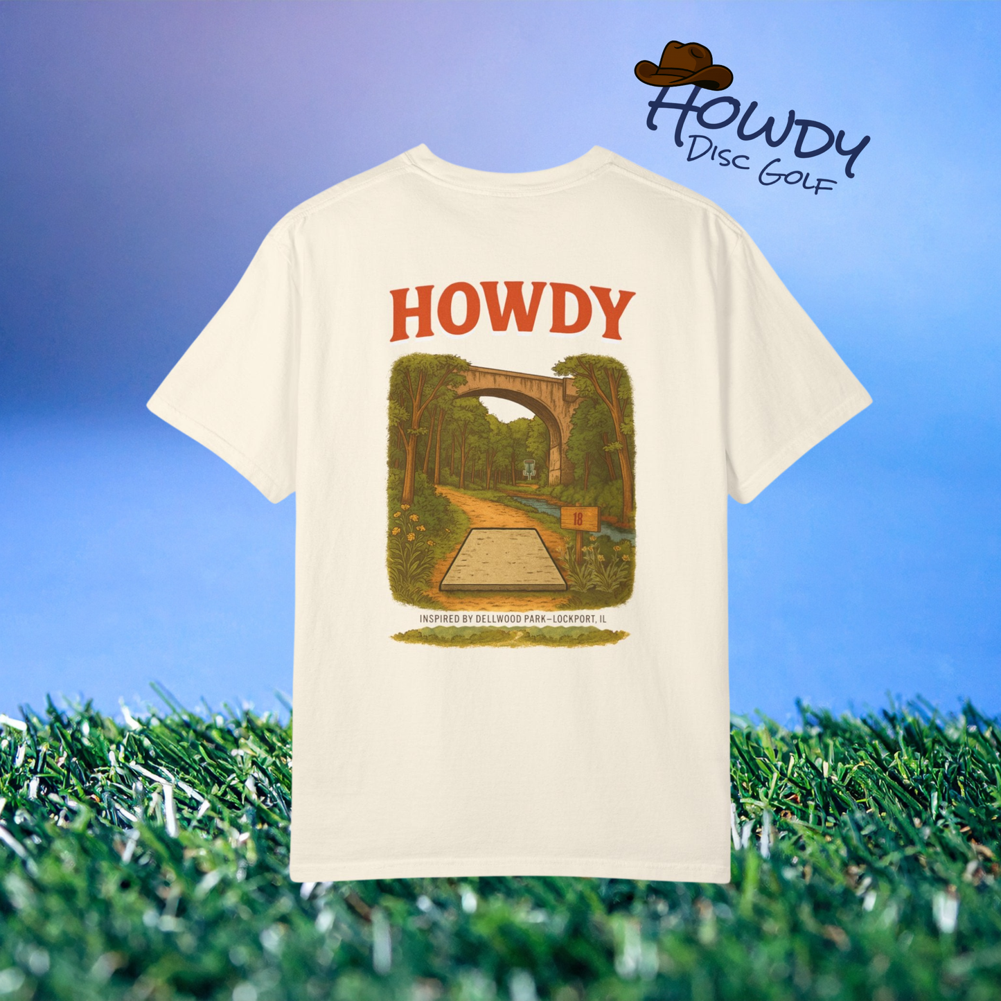 “Howdy Hole 18” Tee – Inspired by The Canyons at Dellwood Park (#5 in the World)