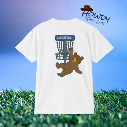 Pocket T-Shirt Playful Bear Hanging Basket Design