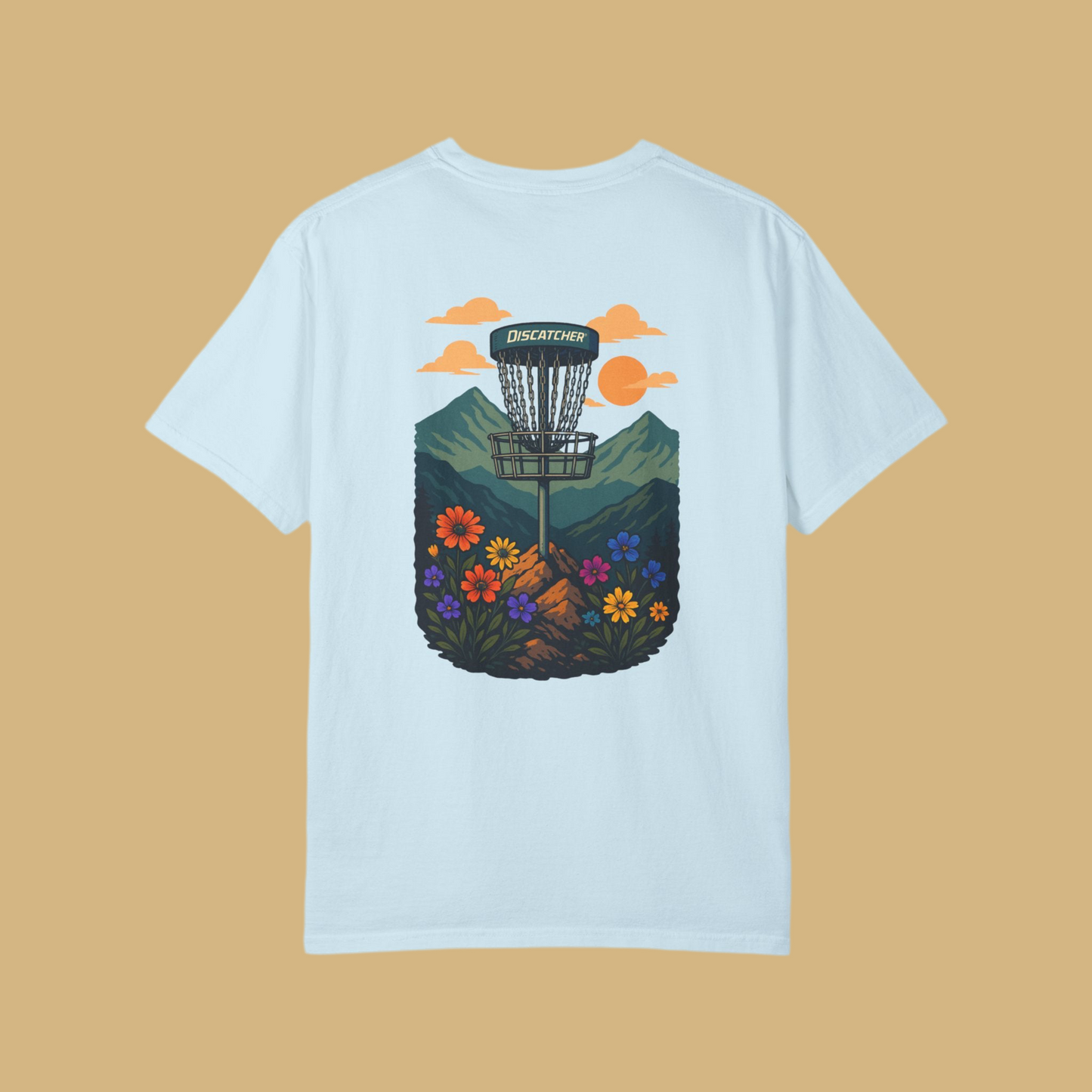 Howdy Mountain Disc Basket Unisex T-shirt