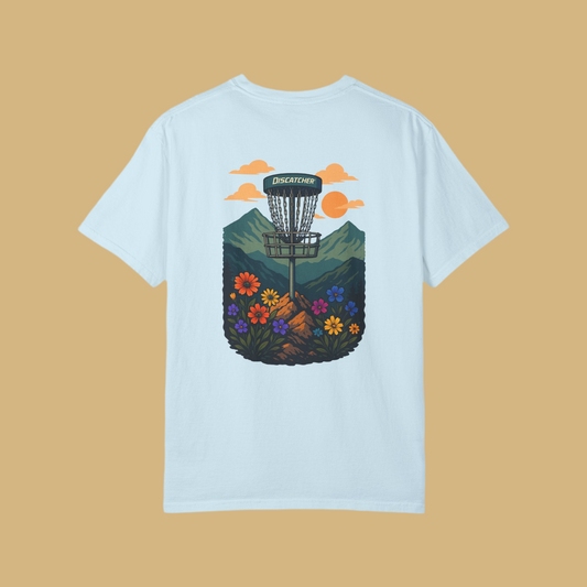 Howdy Mountain Disc Basket Unisex T-shirt