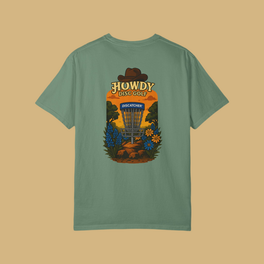 Howdy Disc Golf Unisex T-Shirt | Vintage Style Tee for Golf Lovers, Outdoor Adventure Shirt, Gift for Disc Golf Enthusiasts